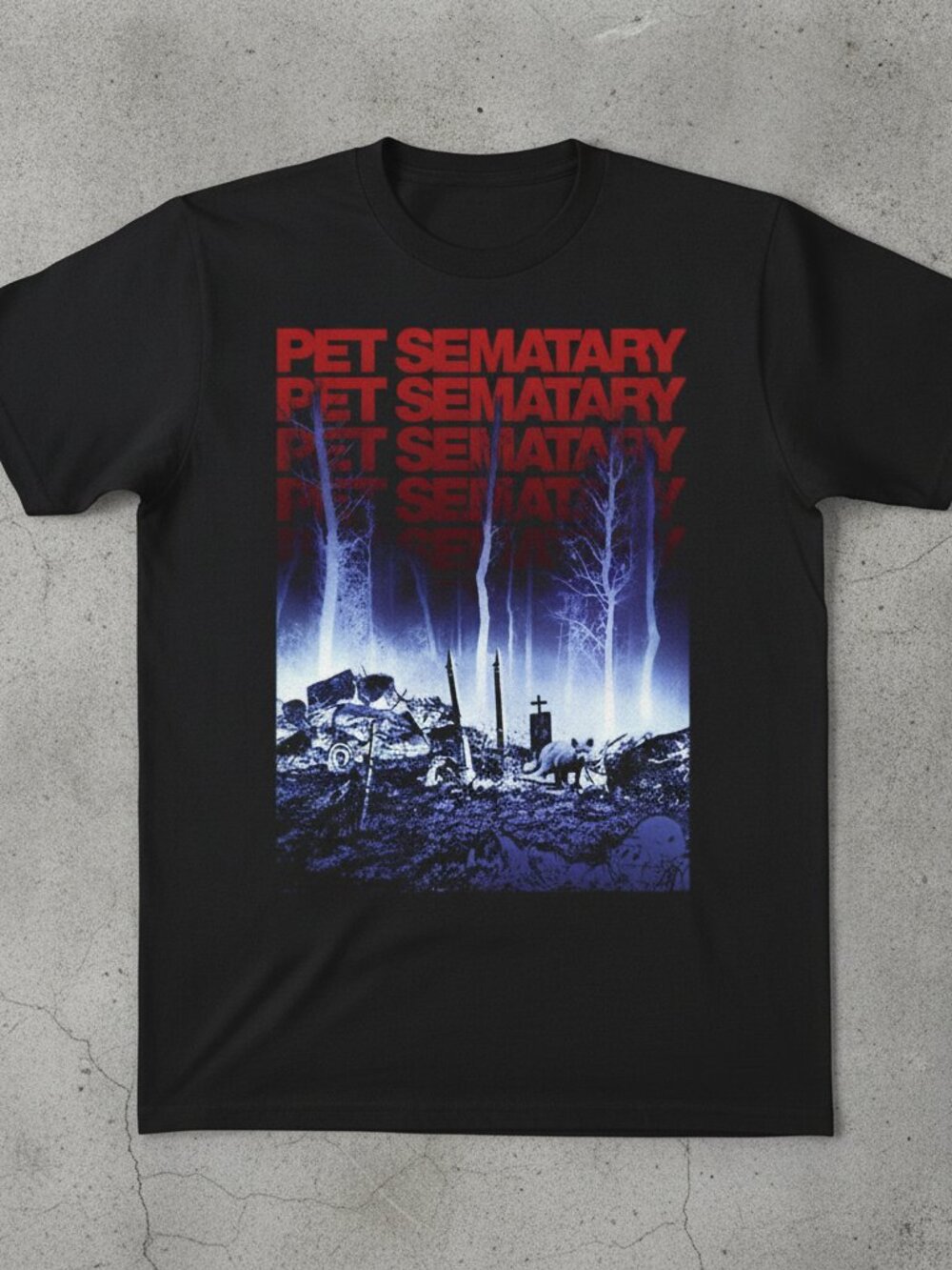 Pet Sematary Horror Movie Shirt, Vintage Stephen King Graphic Tee